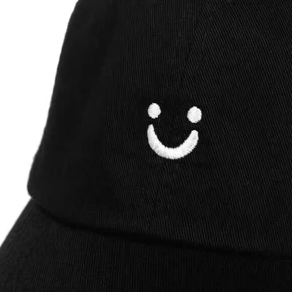 Women's Smile Face Fashion Baseball Cap Adjustable Strap Back Visor Sports Hat - Picture 2 of 7